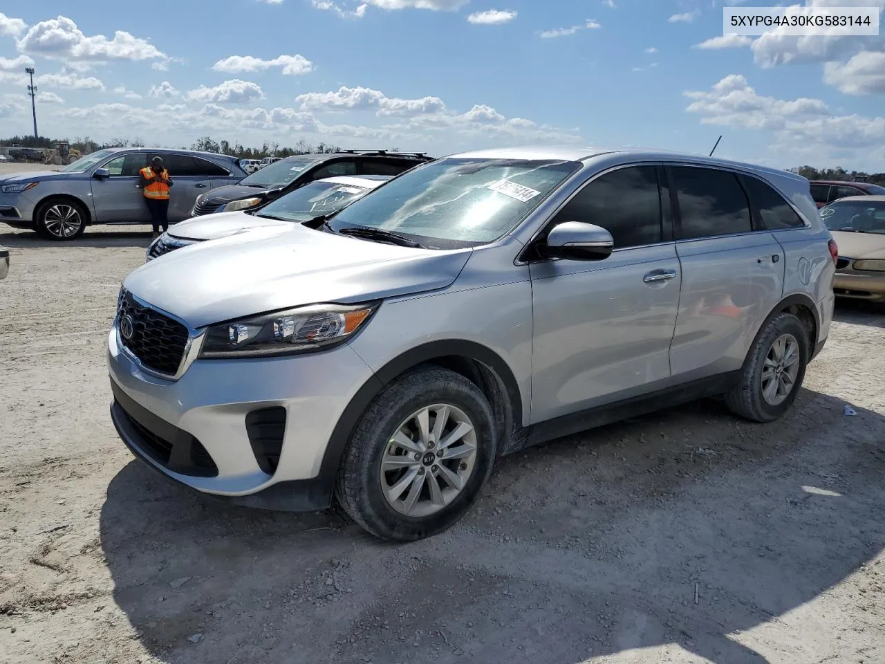 2019 Kia Sorento L VIN: 5XYPG4A30KG583144 Lot: 75405414