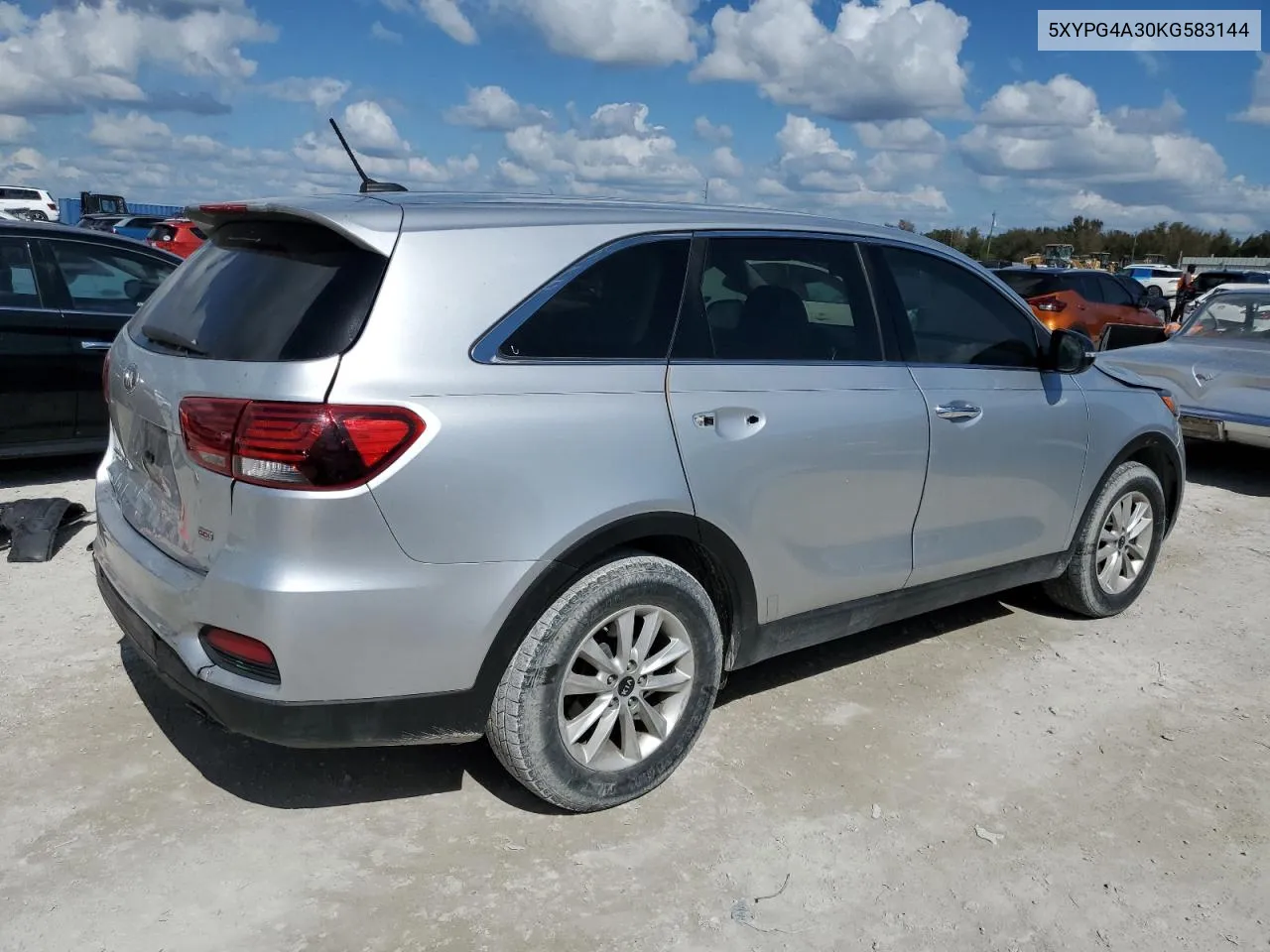 2019 Kia Sorento L VIN: 5XYPG4A30KG583144 Lot: 75405414