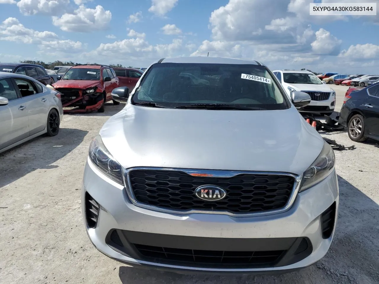 2019 Kia Sorento L VIN: 5XYPG4A30KG583144 Lot: 75405414