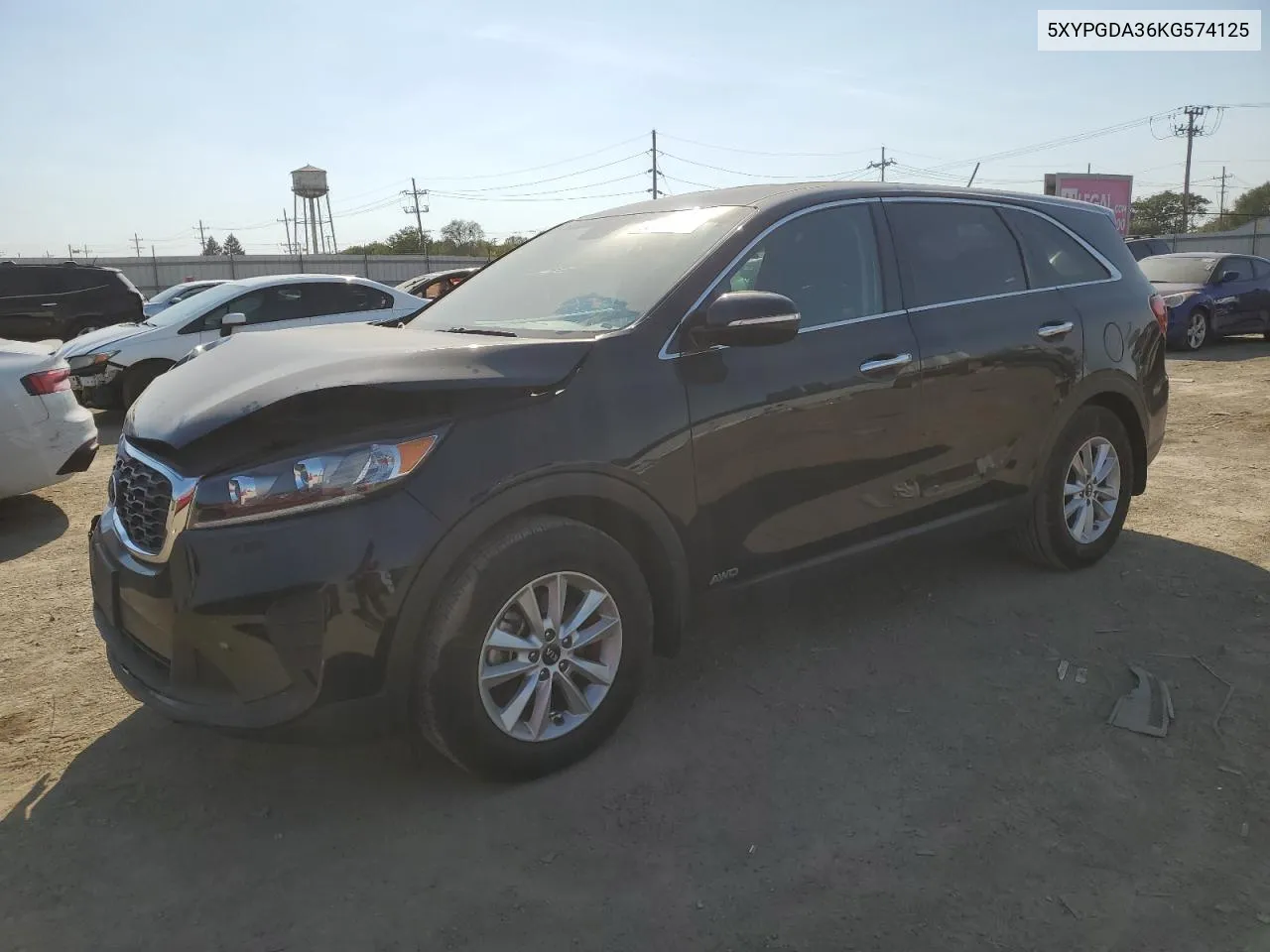 2019 Kia Sorento L VIN: 5XYPGDA36KG574125 Lot: 75682494