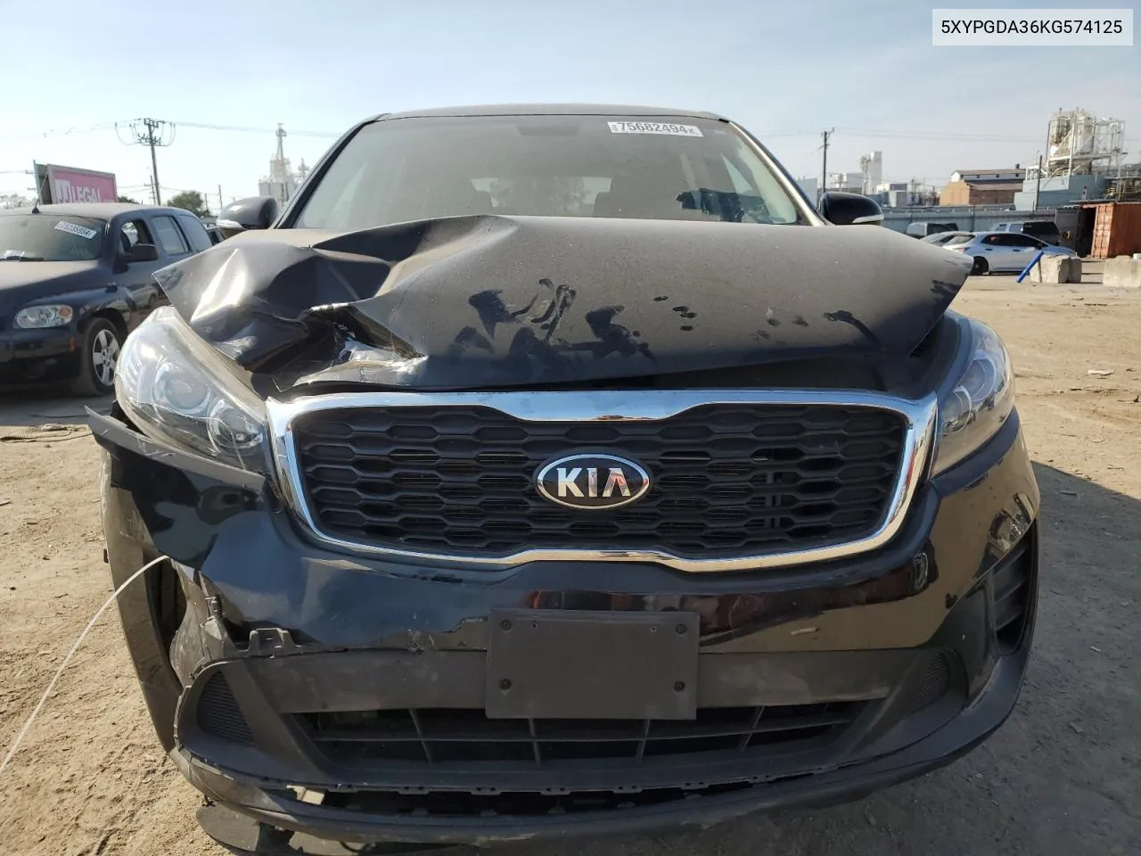 2019 Kia Sorento L VIN: 5XYPGDA36KG574125 Lot: 75682494