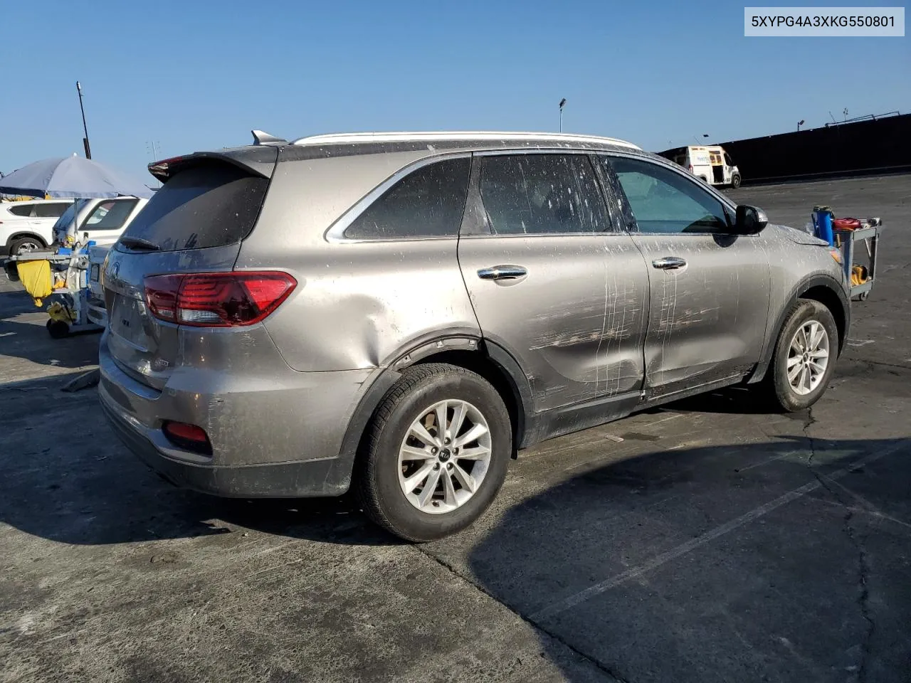 2019 Kia Sorento L VIN: 5XYPG4A3XKG550801 Lot: 75703754