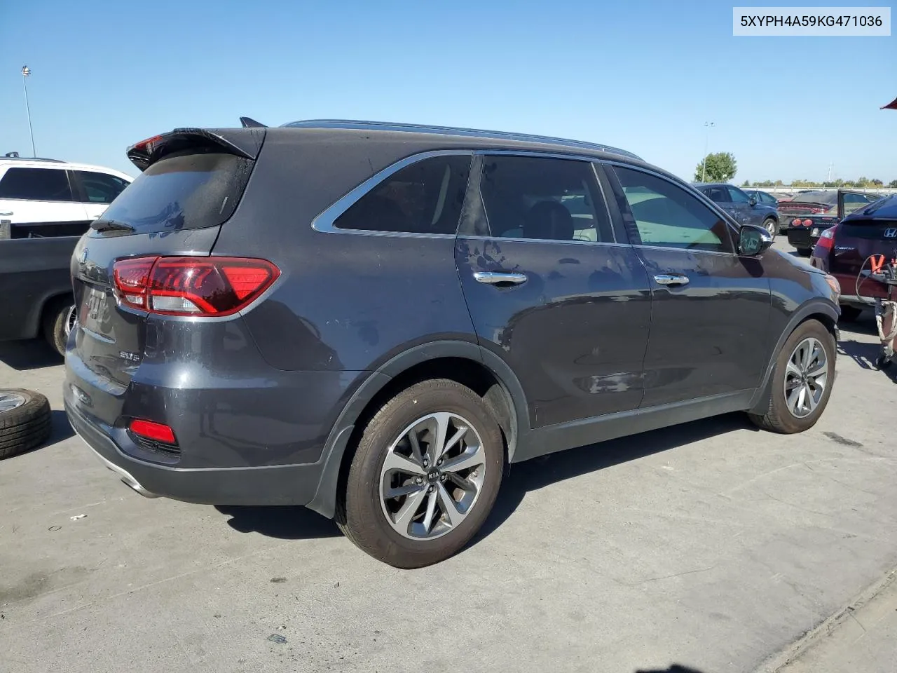 2019 Kia Sorento Ex VIN: 5XYPH4A59KG471036 Lot: 75888084