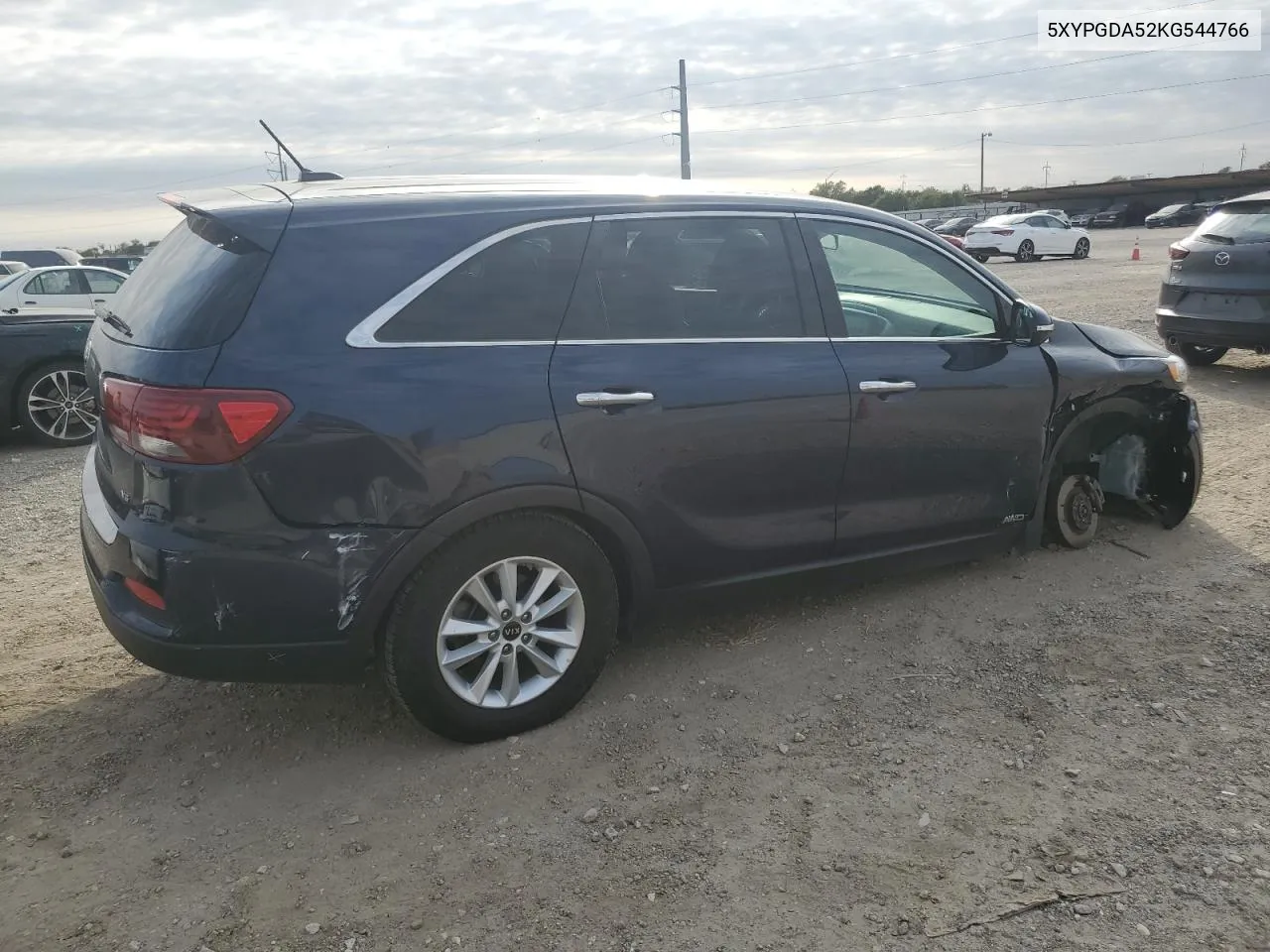 2019 Kia Sorento Lx VIN: 5XYPGDA52KG544766 Lot: 76463744