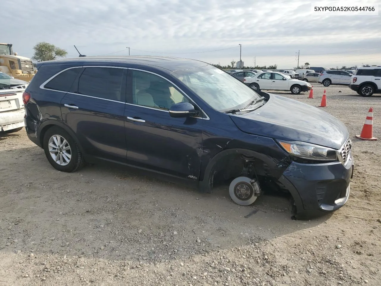 2019 Kia Sorento Lx VIN: 5XYPGDA52KG544766 Lot: 76463744