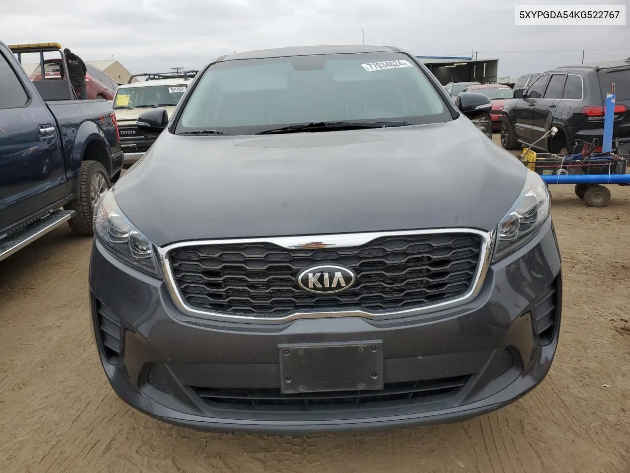 2019 Kia Sorento Lx VIN: 5XYPGDA54KG522767 Lot: 77034624