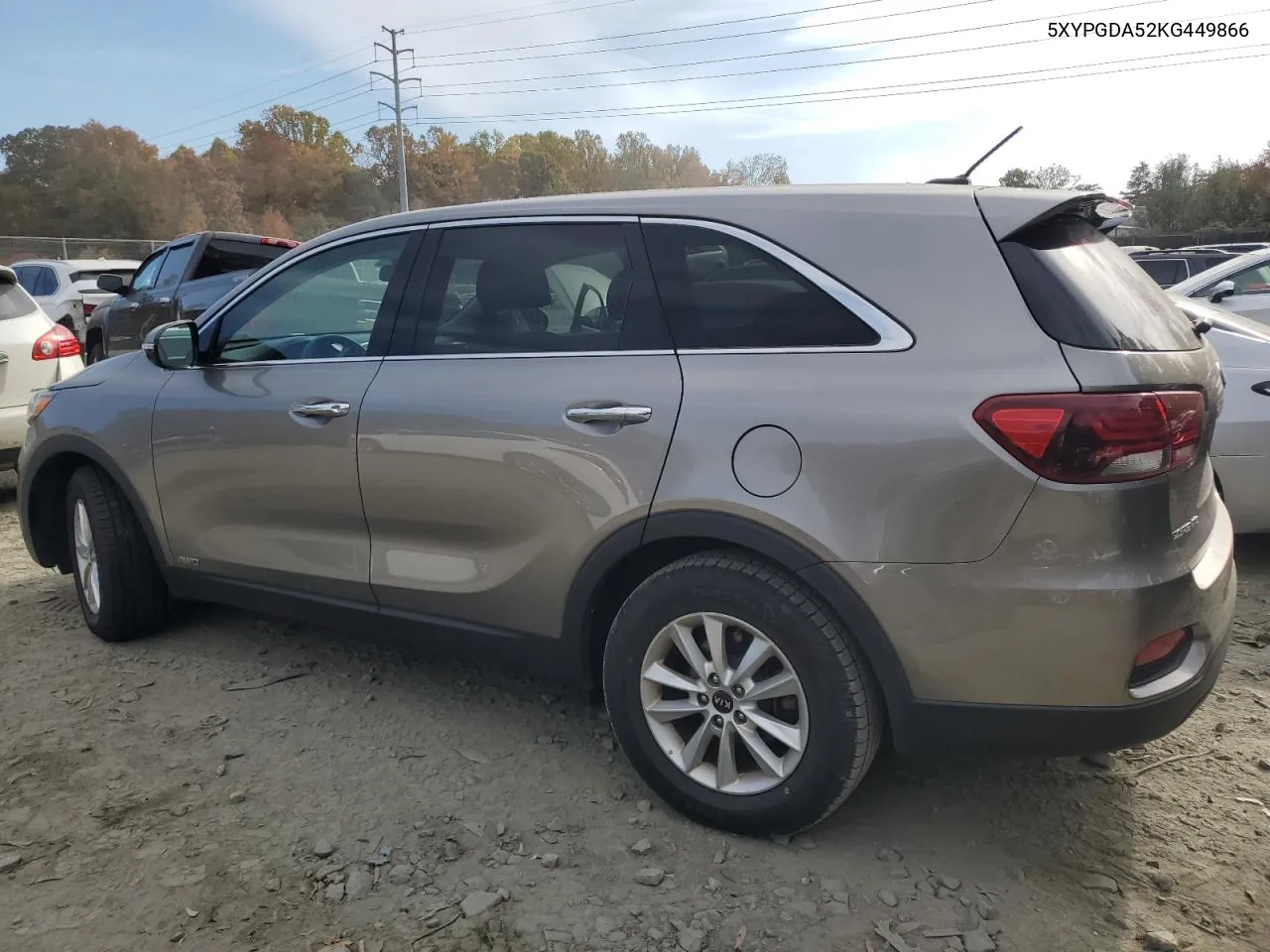 2019 Kia Sorento Lx VIN: 5XYPGDA52KG449866 Lot: 78037904