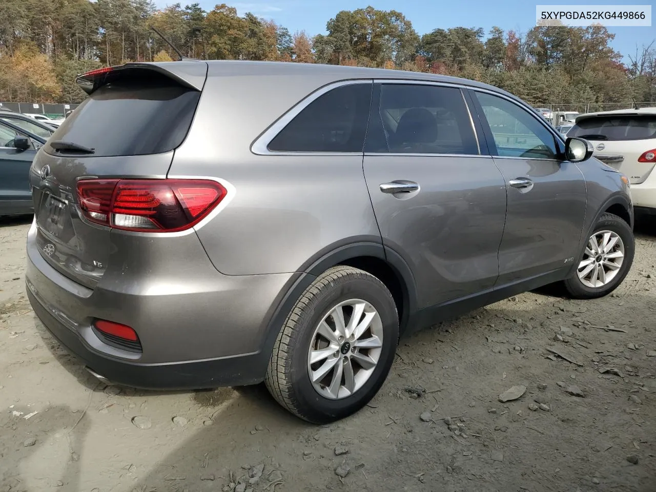 2019 Kia Sorento Lx VIN: 5XYPGDA52KG449866 Lot: 78037904