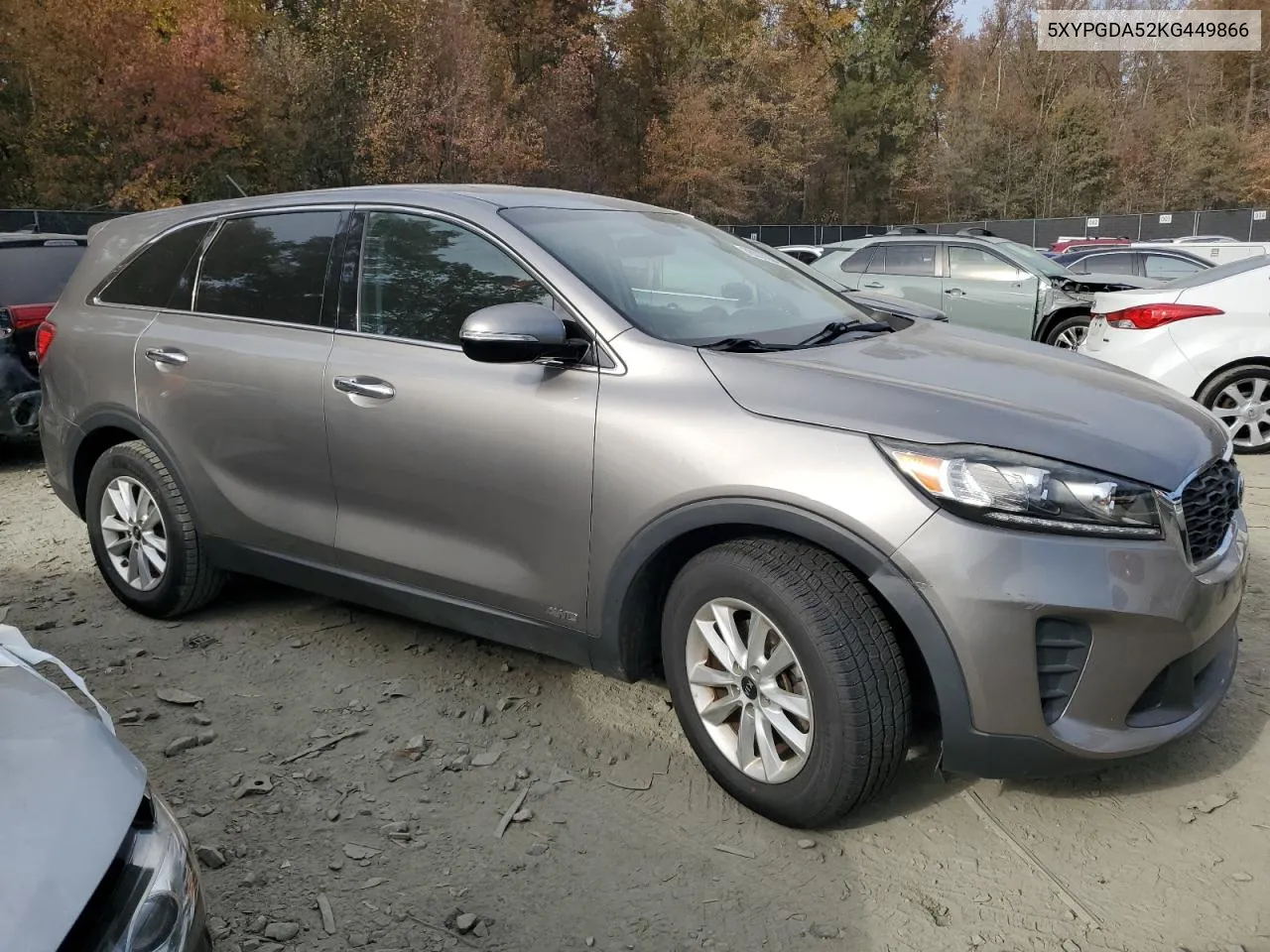 2019 Kia Sorento Lx VIN: 5XYPGDA52KG449866 Lot: 78037904