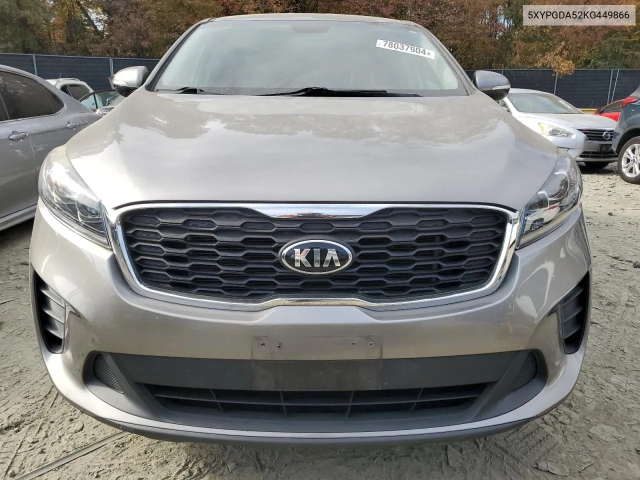 2019 Kia Sorento Lx VIN: 5XYPGDA52KG449866 Lot: 78037904