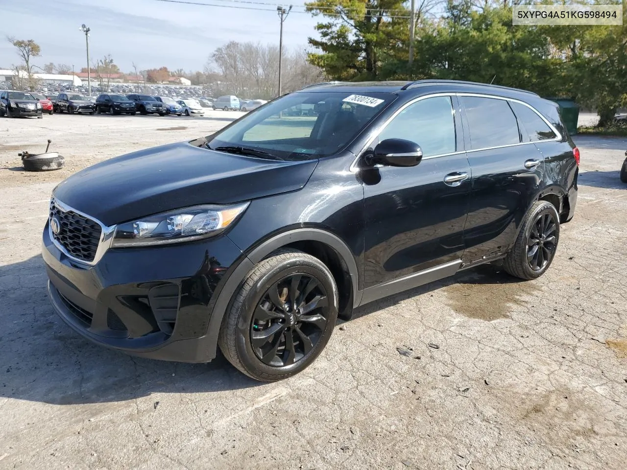 2019 Kia Sorento Lx VIN: 5XYPG4A51KG598494 Lot: 78300134