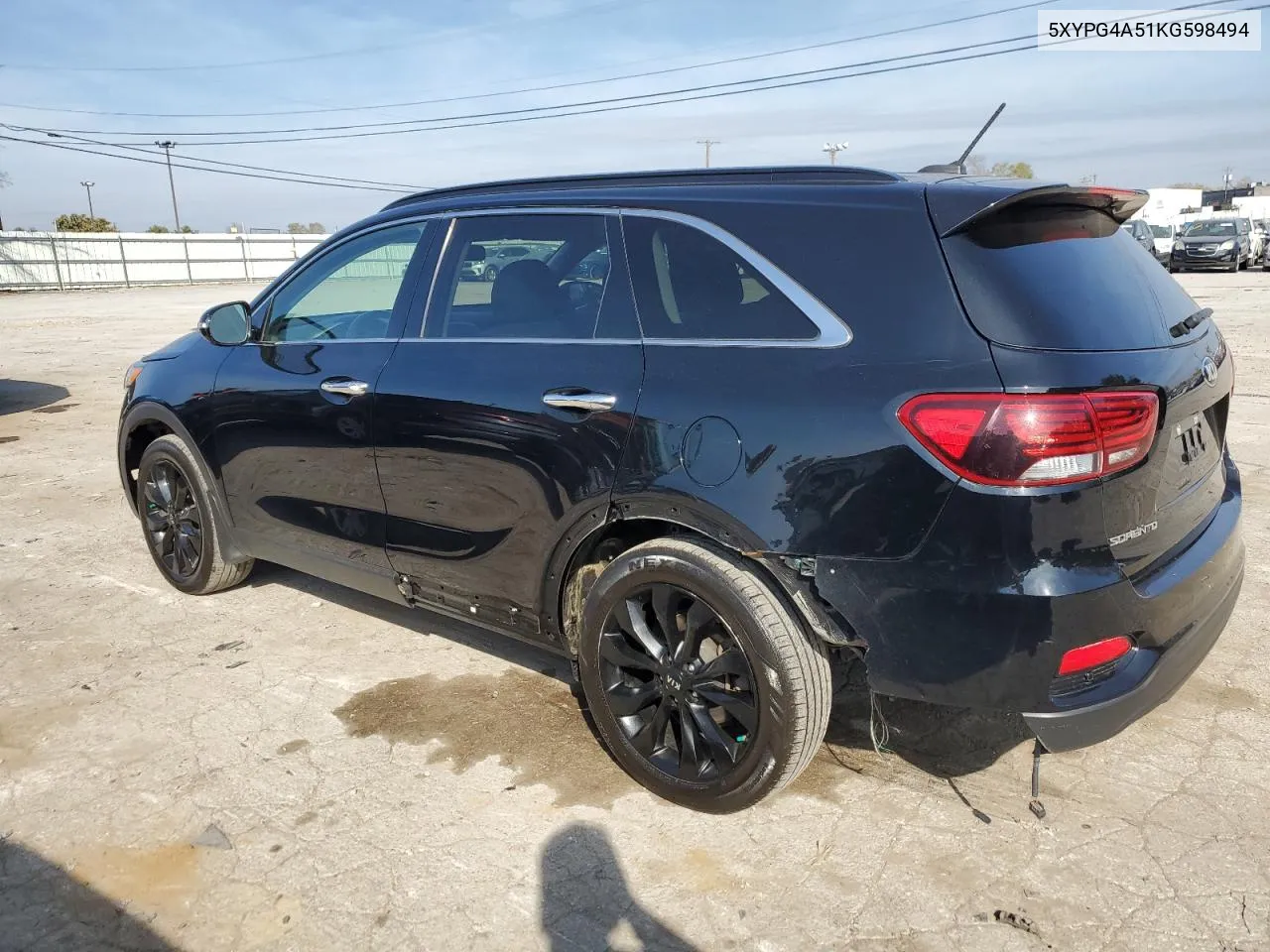 2019 Kia Sorento Lx VIN: 5XYPG4A51KG598494 Lot: 78300134