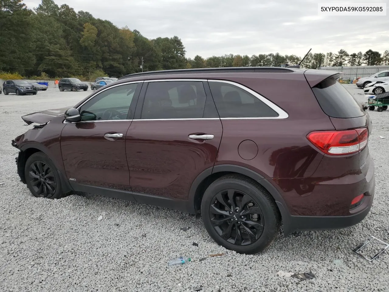 2019 Kia Sorento Lx VIN: 5XYPGDA59KG592085 Lot: 78424734