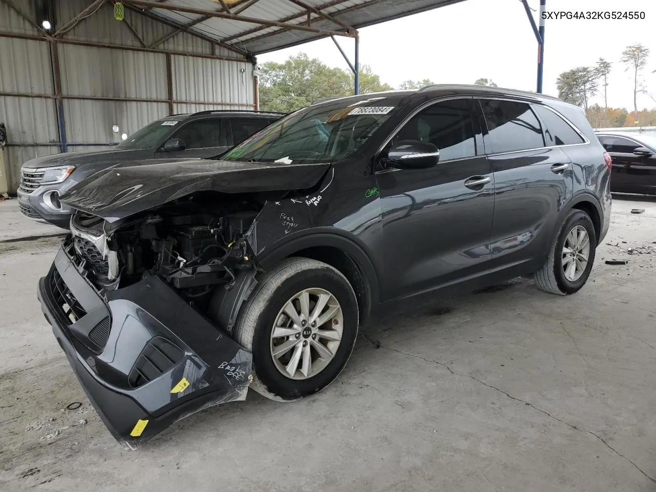 2019 Kia Sorento L VIN: 5XYPG4A32KG524550 Lot: 78823084