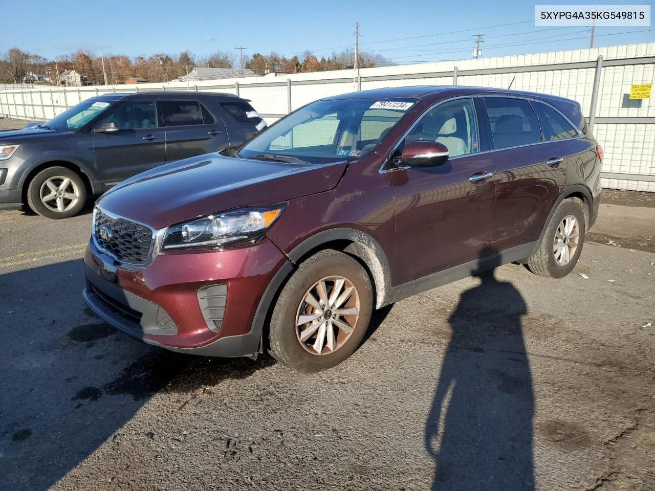 2019 Kia Sorento L VIN: 5XYPG4A35KG549815 Lot: 79417234