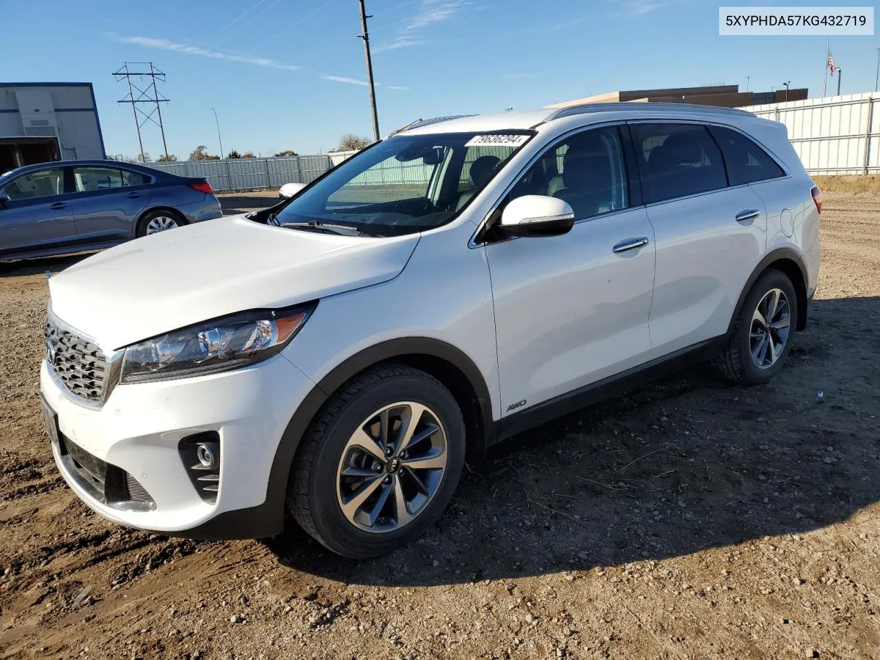 2019 Kia Sorento Ex VIN: 5XYPHDA57KG432719 Lot: 79636294