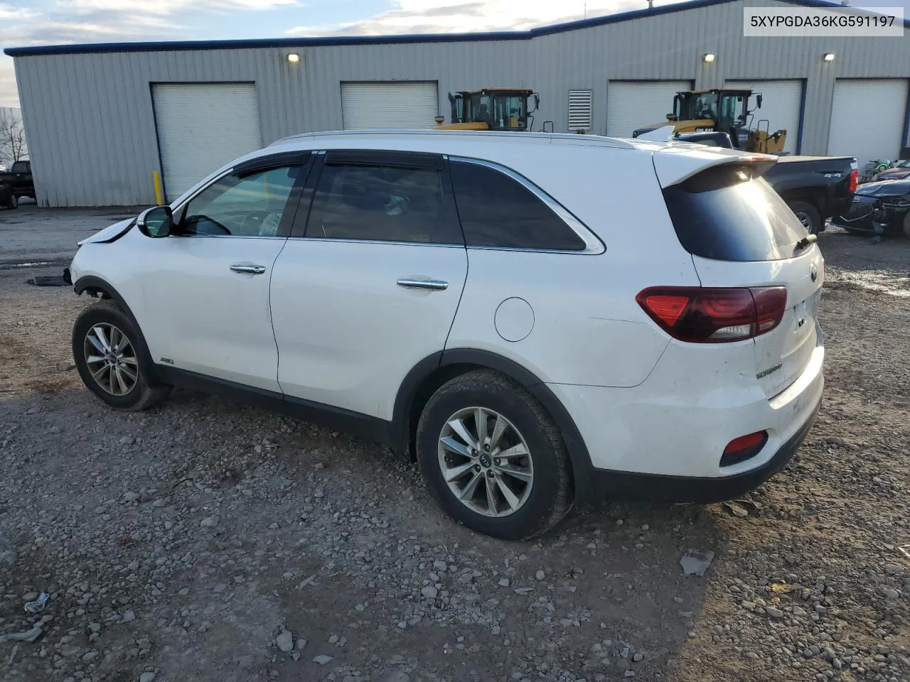 2019 Kia Sorento L VIN: 5XYPGDA36KG591197 Lot: 79857664