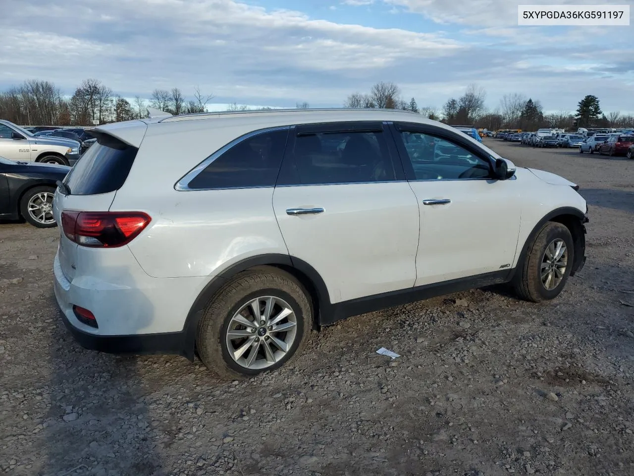 2019 Kia Sorento L VIN: 5XYPGDA36KG591197 Lot: 79857664