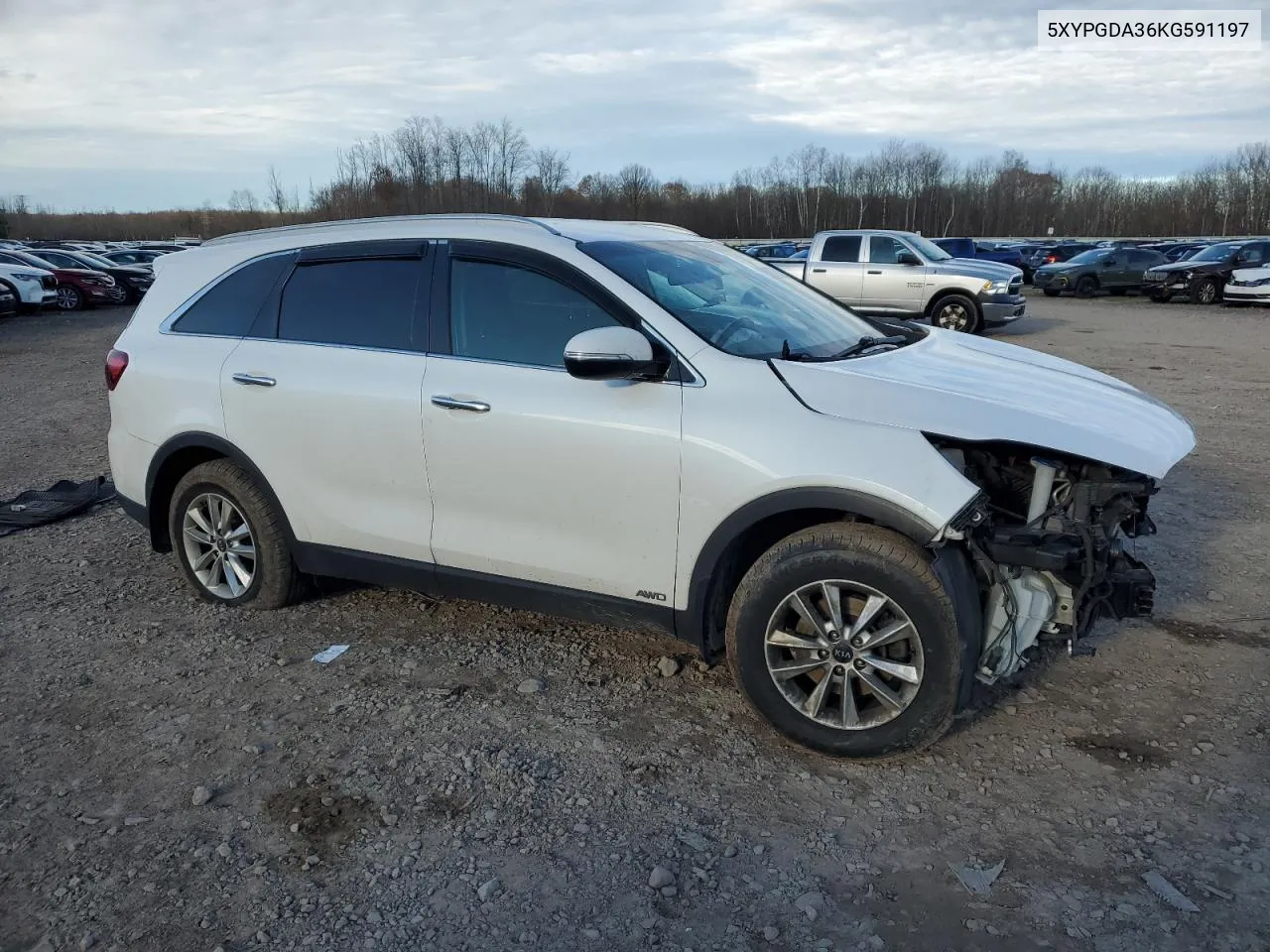 2019 Kia Sorento L VIN: 5XYPGDA36KG591197 Lot: 79857664