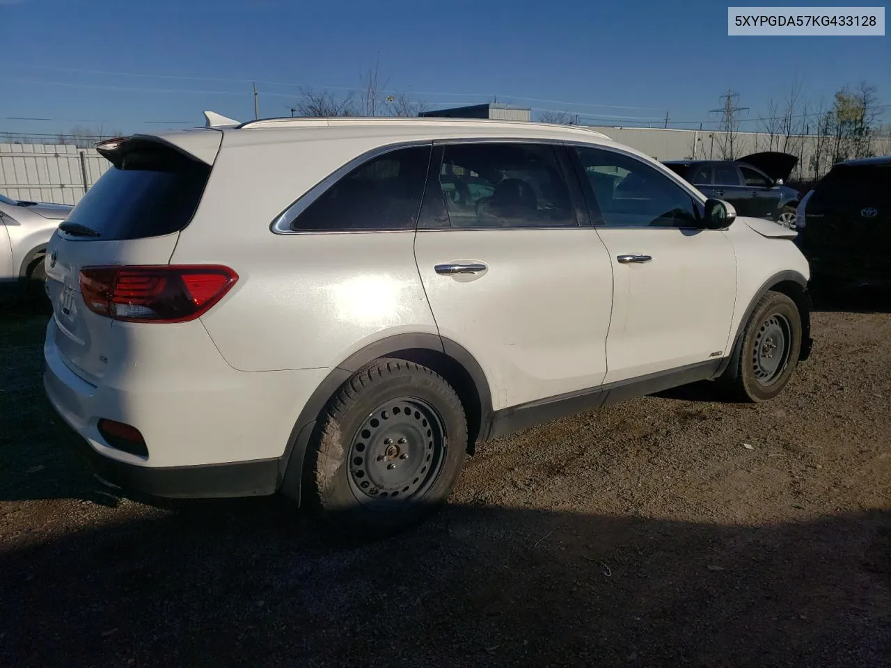 2019 Kia Sorento Lx VIN: 5XYPGDA57KG433128 Lot: 80064574