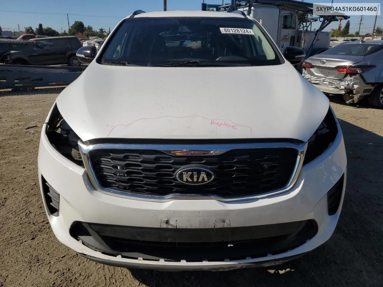 2019 Kia Sorento Lx VIN: 5XYPG4A51KG601460 Lot: 80128124