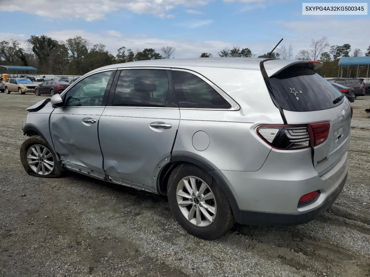 2019 Kia Sorento L VIN: 5XYPG4A32KG500345 Lot: 80130664