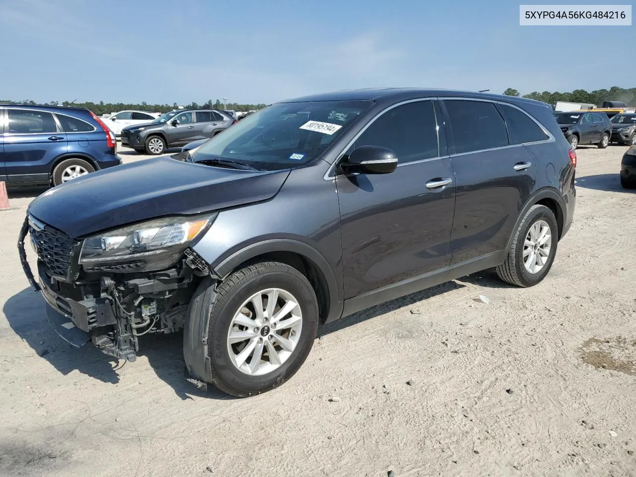 2019 Kia Sorento Lx VIN: 5XYPG4A56KG484216 Lot: 80195194