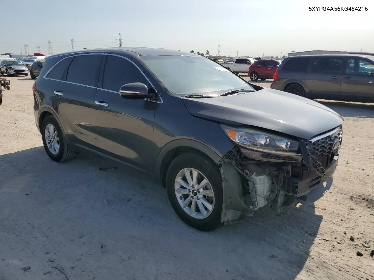 2019 Kia Sorento Lx VIN: 5XYPG4A56KG484216 Lot: 80195194