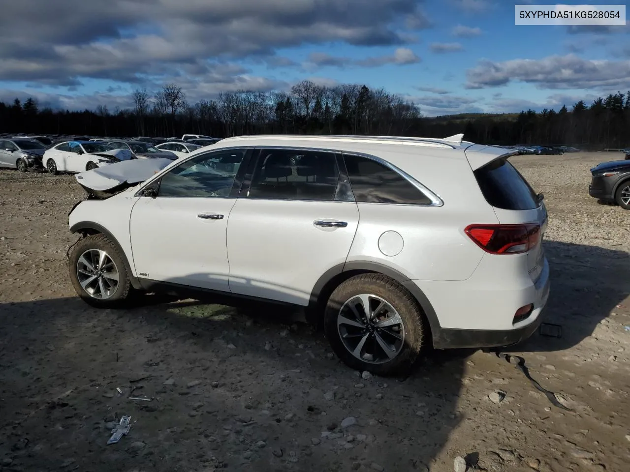 2019 Kia Sorento Ex VIN: 5XYPHDA51KG528054 Lot: 80410964