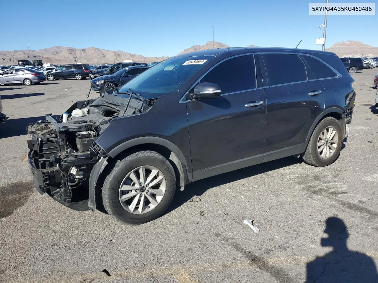 2019 Kia Sorento L VIN: 5XYPG4A35KG460486 Lot: 80459654