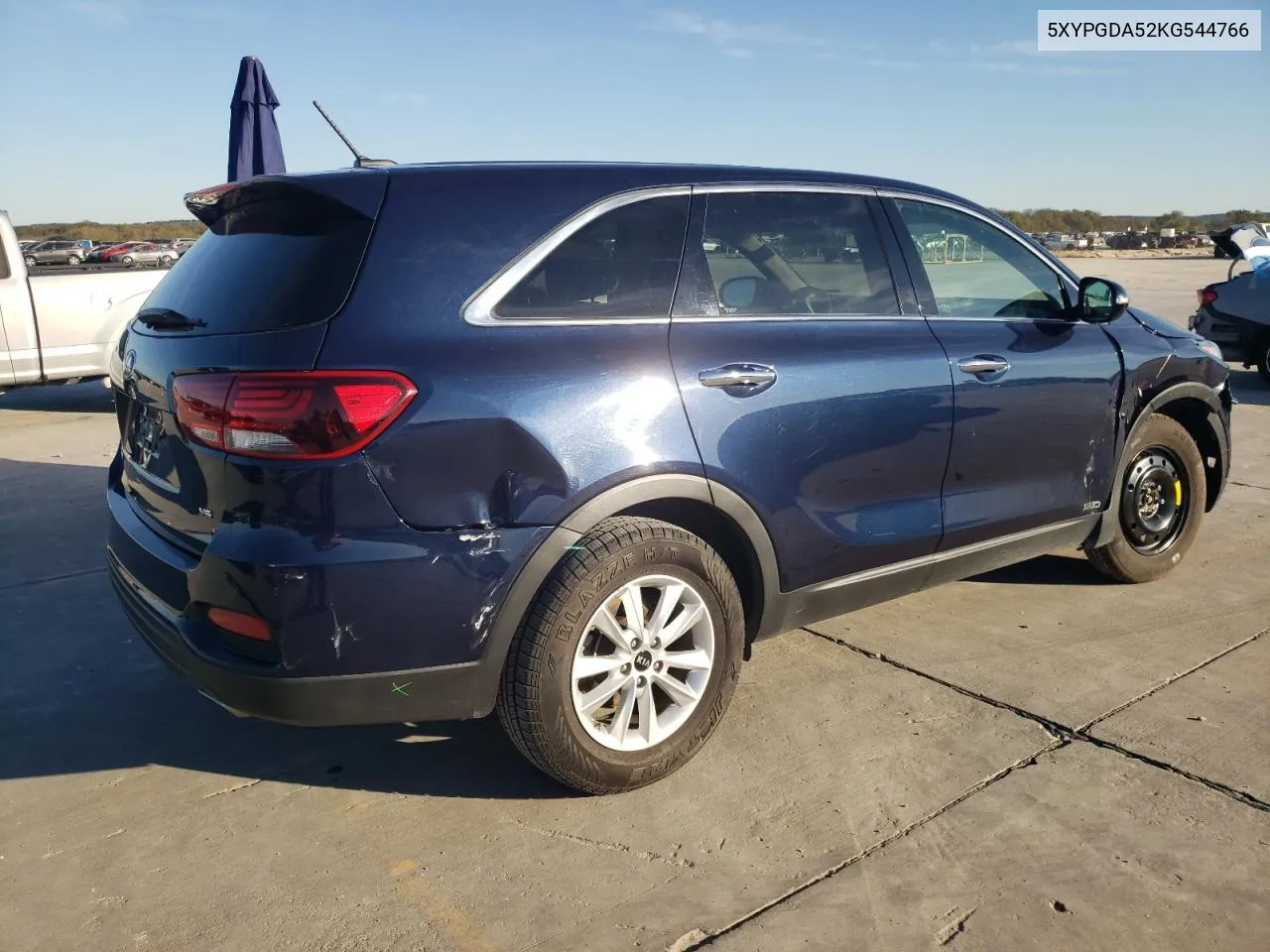 2019 Kia Sorento Lx VIN: 5XYPGDA52KG544766 Lot: 80551054