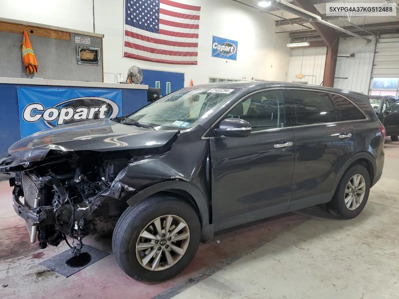 2019 Kia Sorento L VIN: 5XYPG4A37KG512488 Lot: 81403294