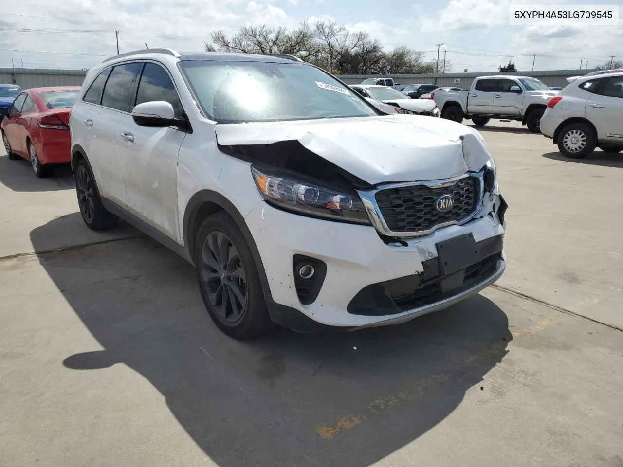 2020 Kia Sorento Ex VIN: 5XYPH4A53LG709545 Lot: 45939884