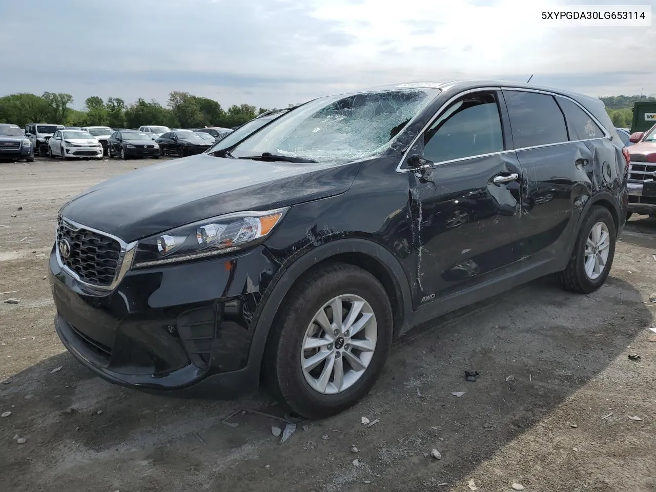 2020 Kia Sorento L VIN: 5XYPGDA30LG653114 Lot: 52004714