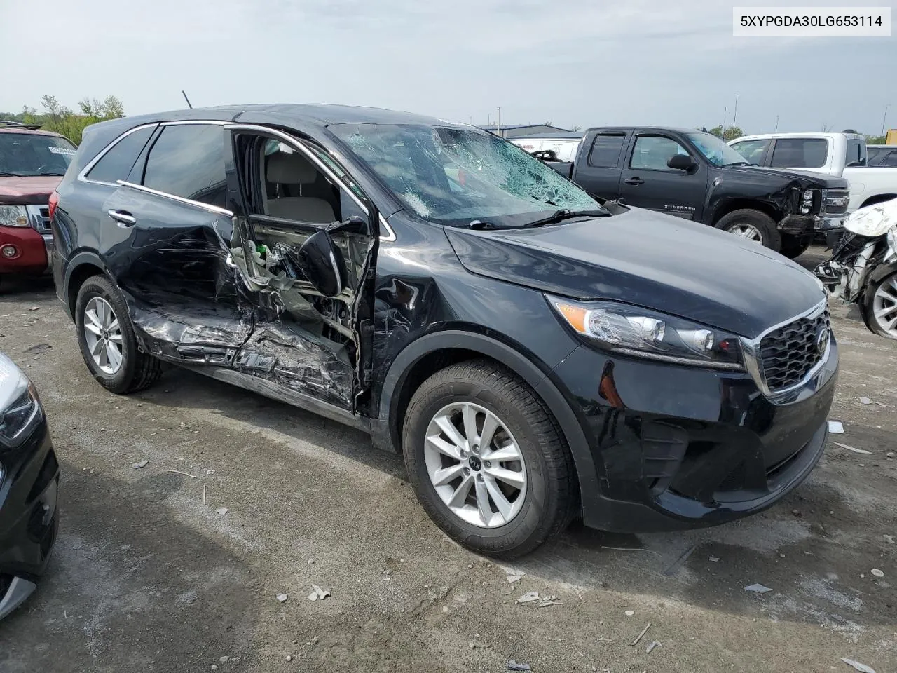 2020 Kia Sorento L VIN: 5XYPGDA30LG653114 Lot: 52004714