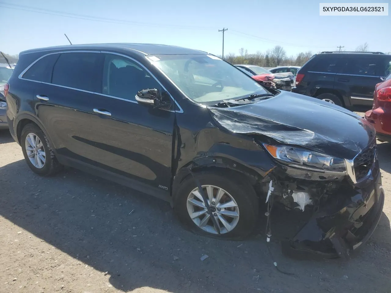 2020 Kia Sorento L VIN: 5XYPGDA36LG623521 Lot: 52090904