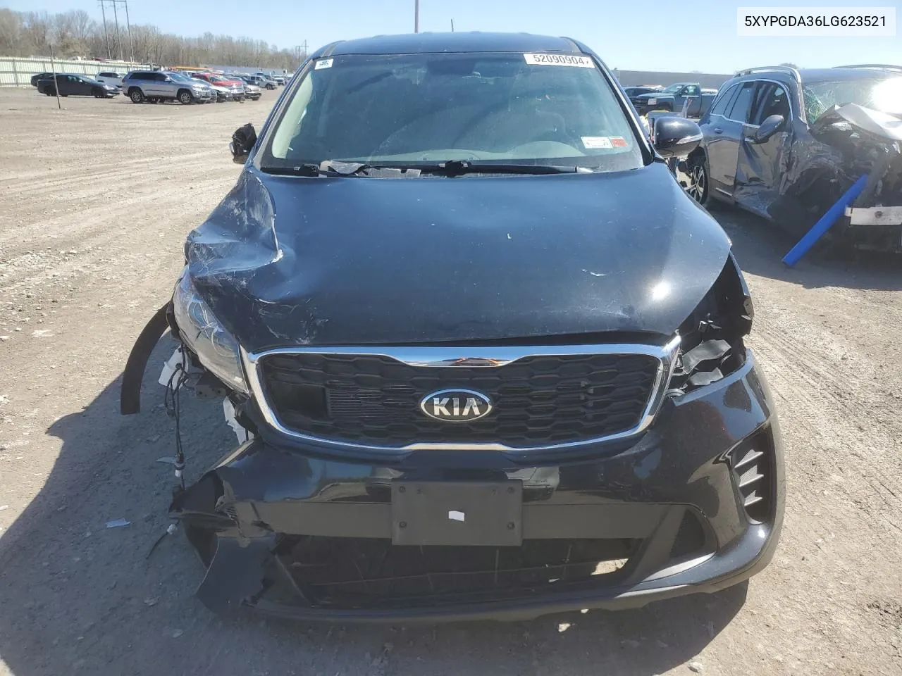 2020 Kia Sorento L VIN: 5XYPGDA36LG623521 Lot: 52090904