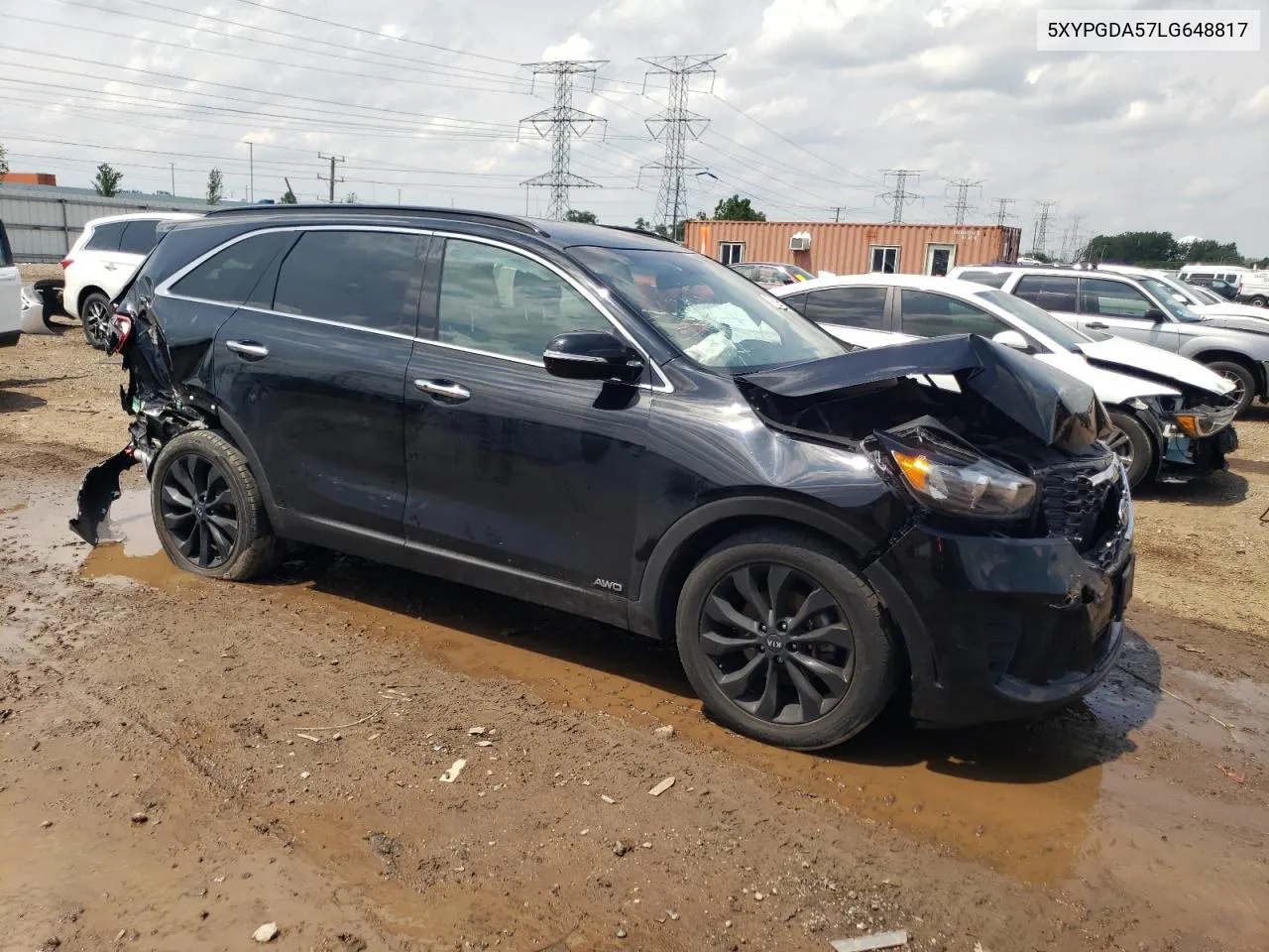 2020 Kia Sorento S VIN: 5XYPGDA57LG648817 Lot: 56838024