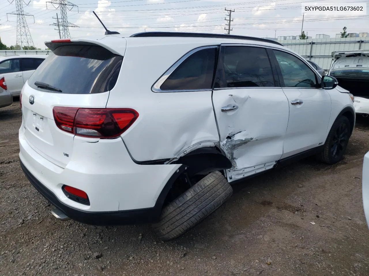 2020 Kia Sorento S VIN: 5XYPGDA51LG673602 Lot: 59426334