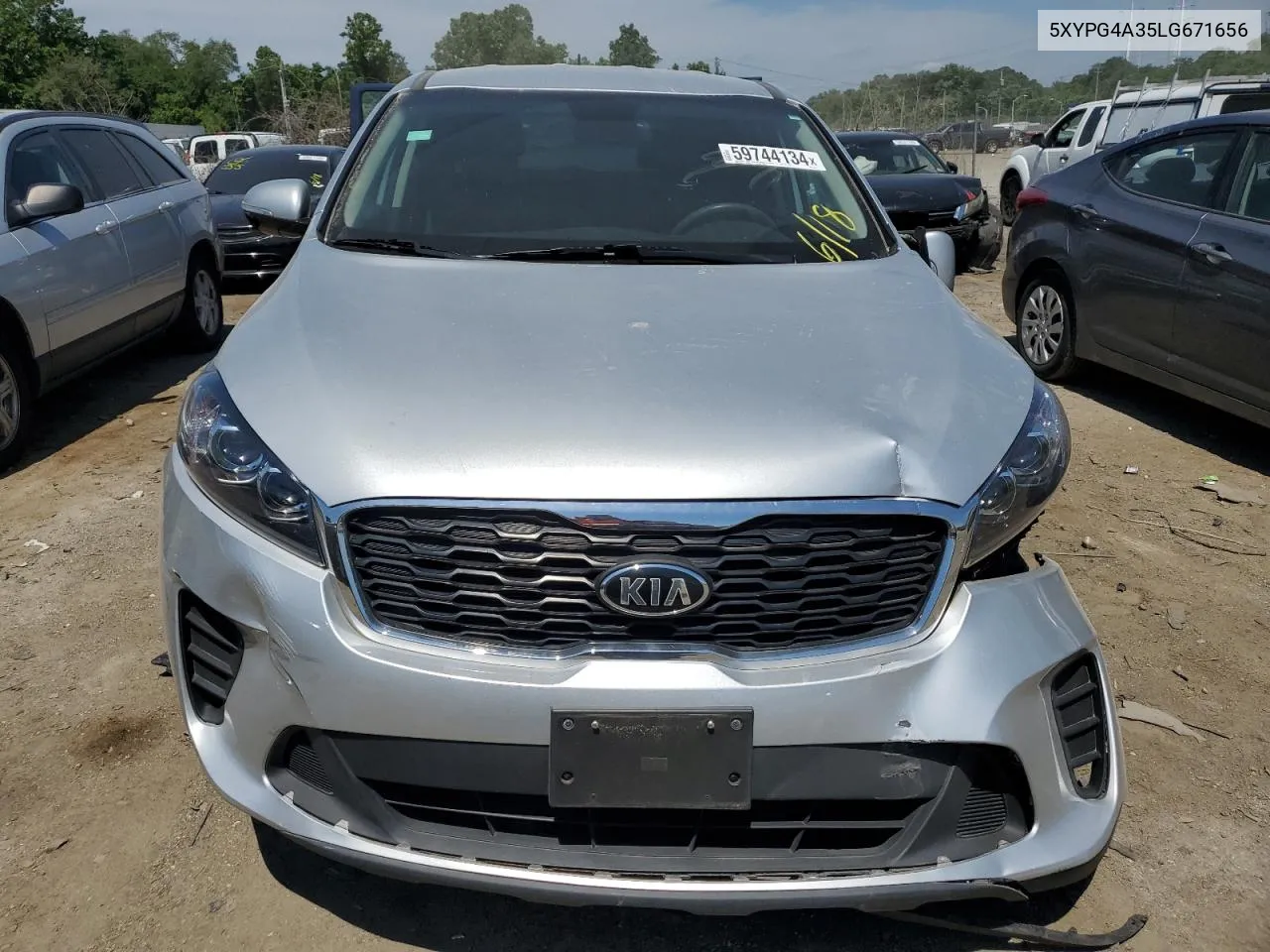 2020 Kia Sorento L VIN: 5XYPG4A35LG671656 Lot: 59744134