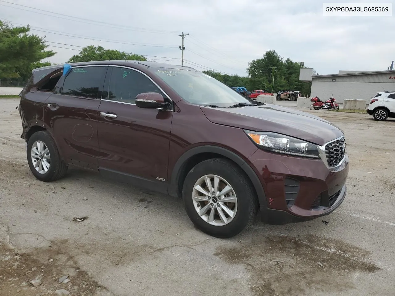 2020 Kia Sorento L VIN: 5XYPGDA33LG685569 Lot: 59772364