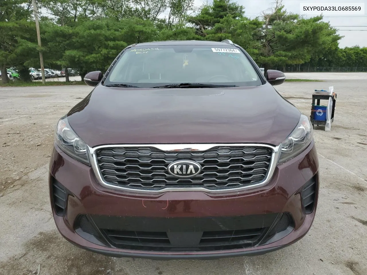 2020 Kia Sorento L VIN: 5XYPGDA33LG685569 Lot: 59772364