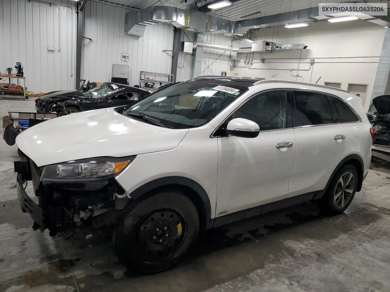 2020 Kia Sorento Ex VIN: 5XYPHDA55LG635206 Lot: 61394694