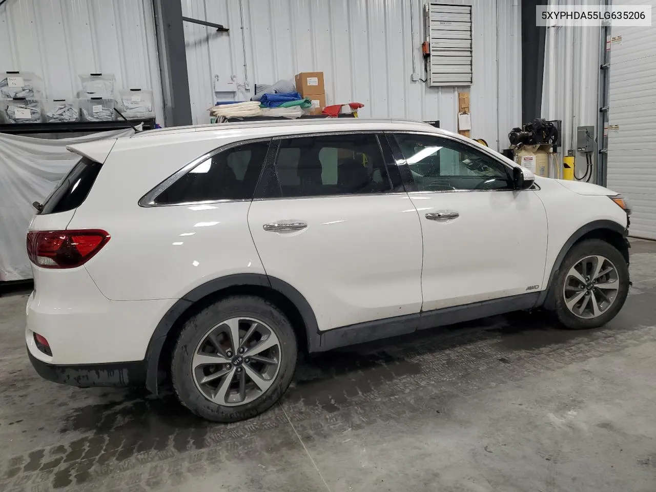 2020 Kia Sorento Ex VIN: 5XYPHDA55LG635206 Lot: 61394694