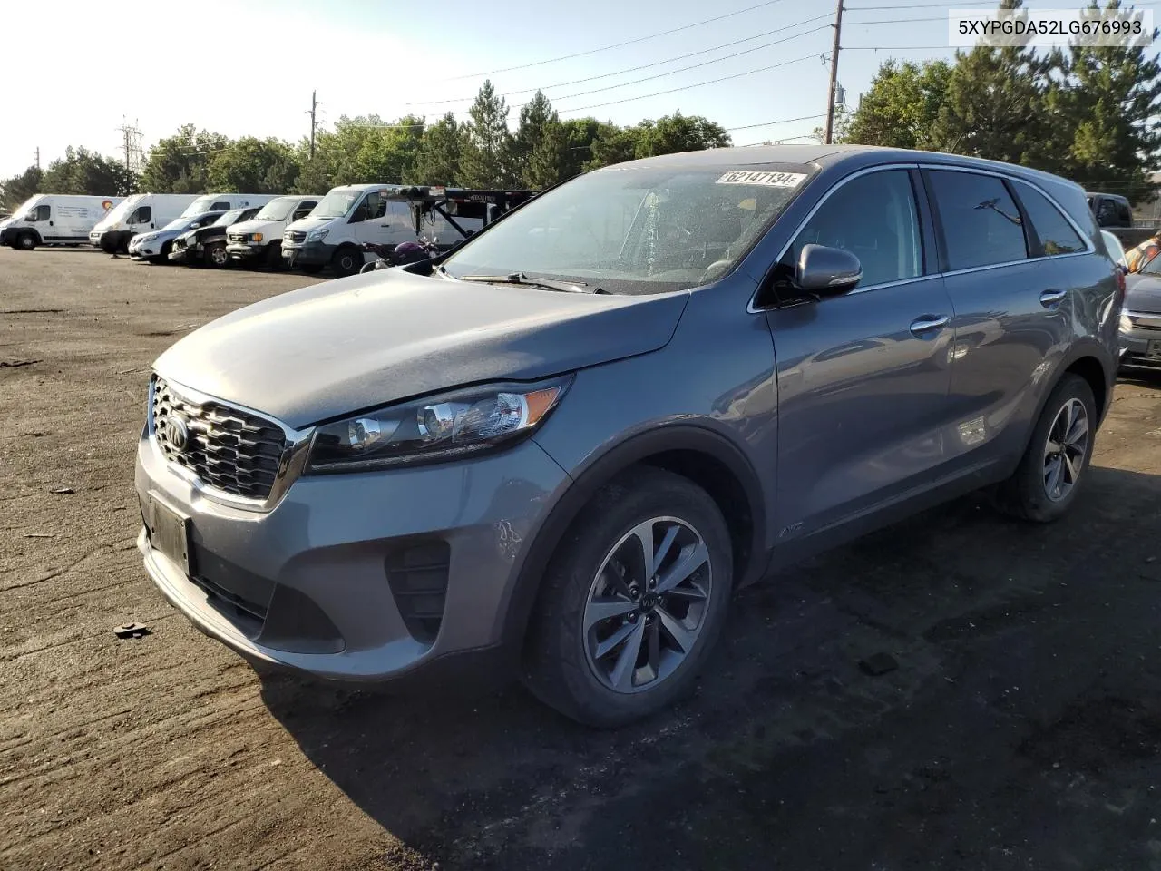 2020 Kia Sorento S VIN: 5XYPGDA52LG676993 Lot: 62147134