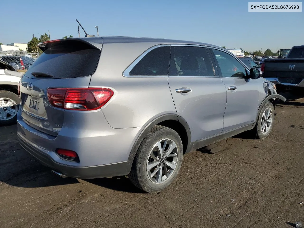 2020 Kia Sorento S VIN: 5XYPGDA52LG676993 Lot: 62147134