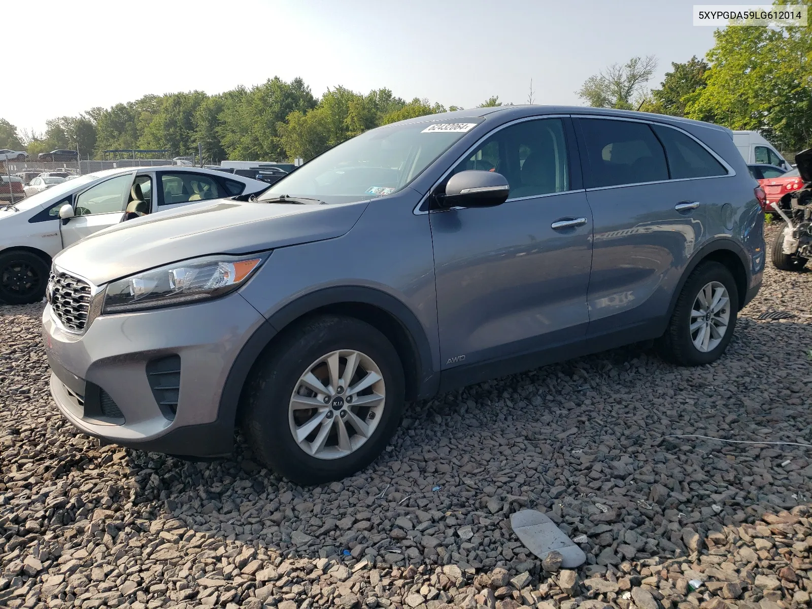 2020 Kia Sorento S VIN: 5XYPGDA59LG612014 Lot: 62432064