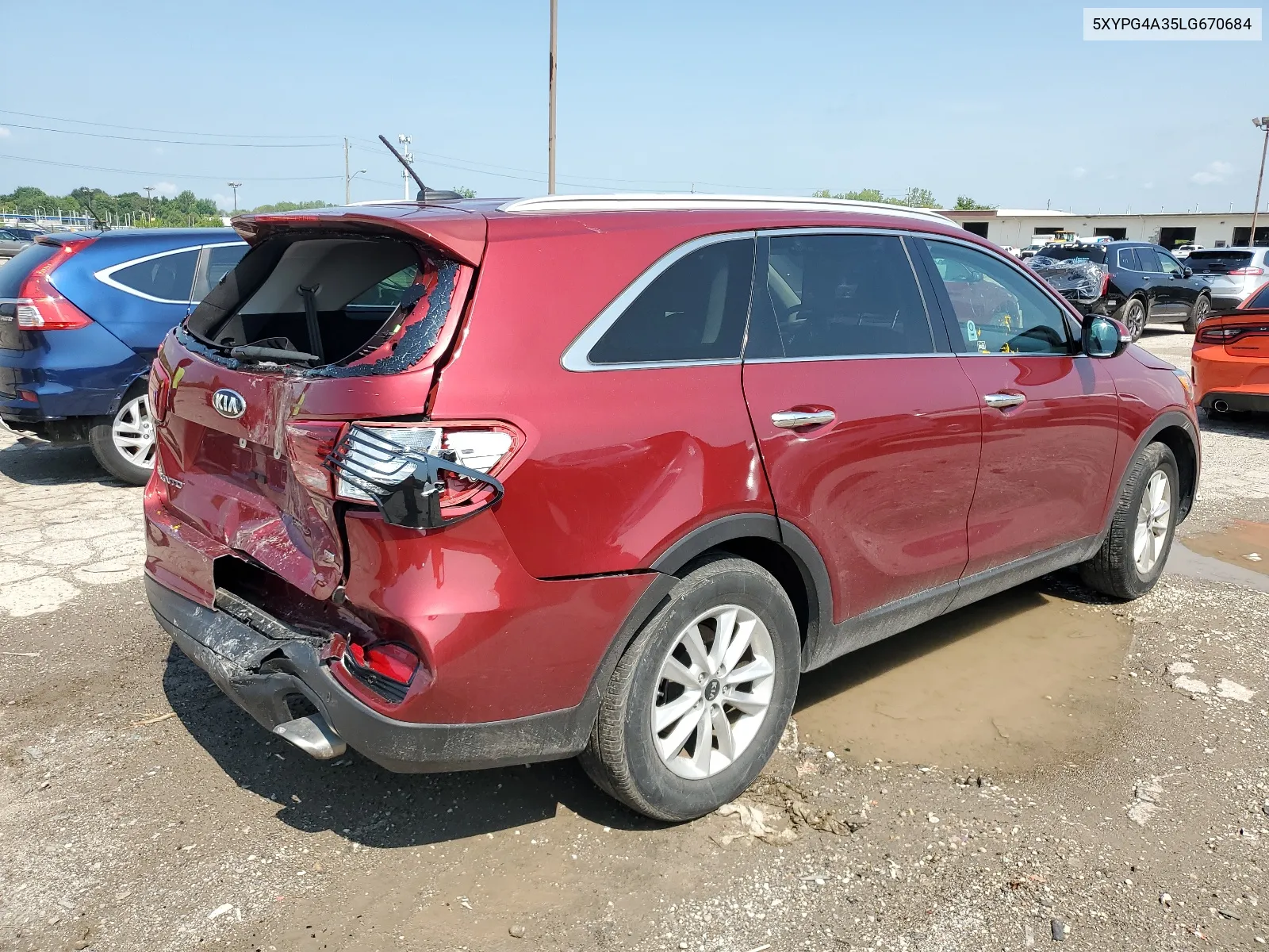 2020 Kia Sorento L VIN: 5XYPG4A35LG670684 Lot: 62793364