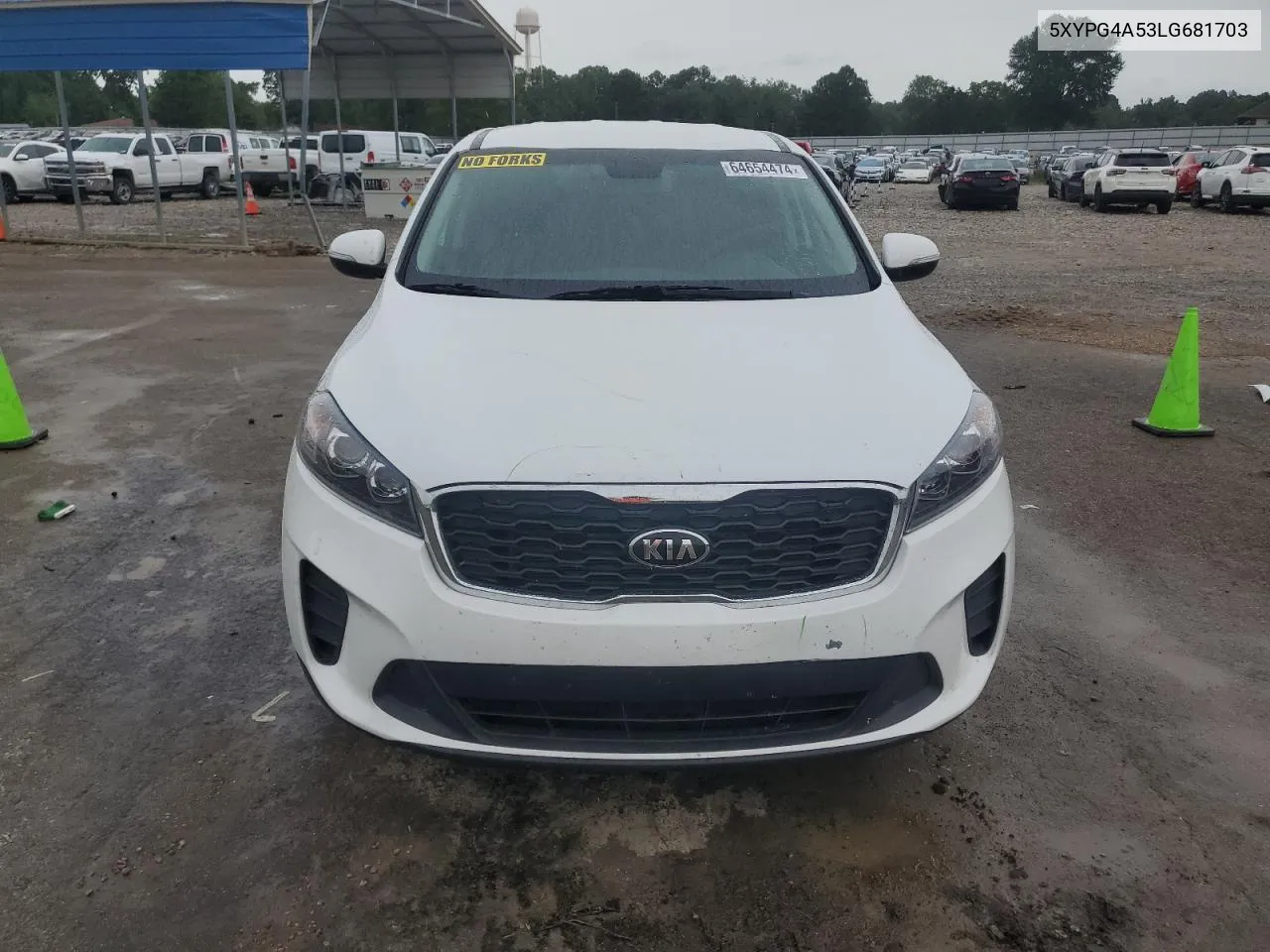 2020 Kia Sorento S VIN: 5XYPG4A53LG681703 Lot: 64654474