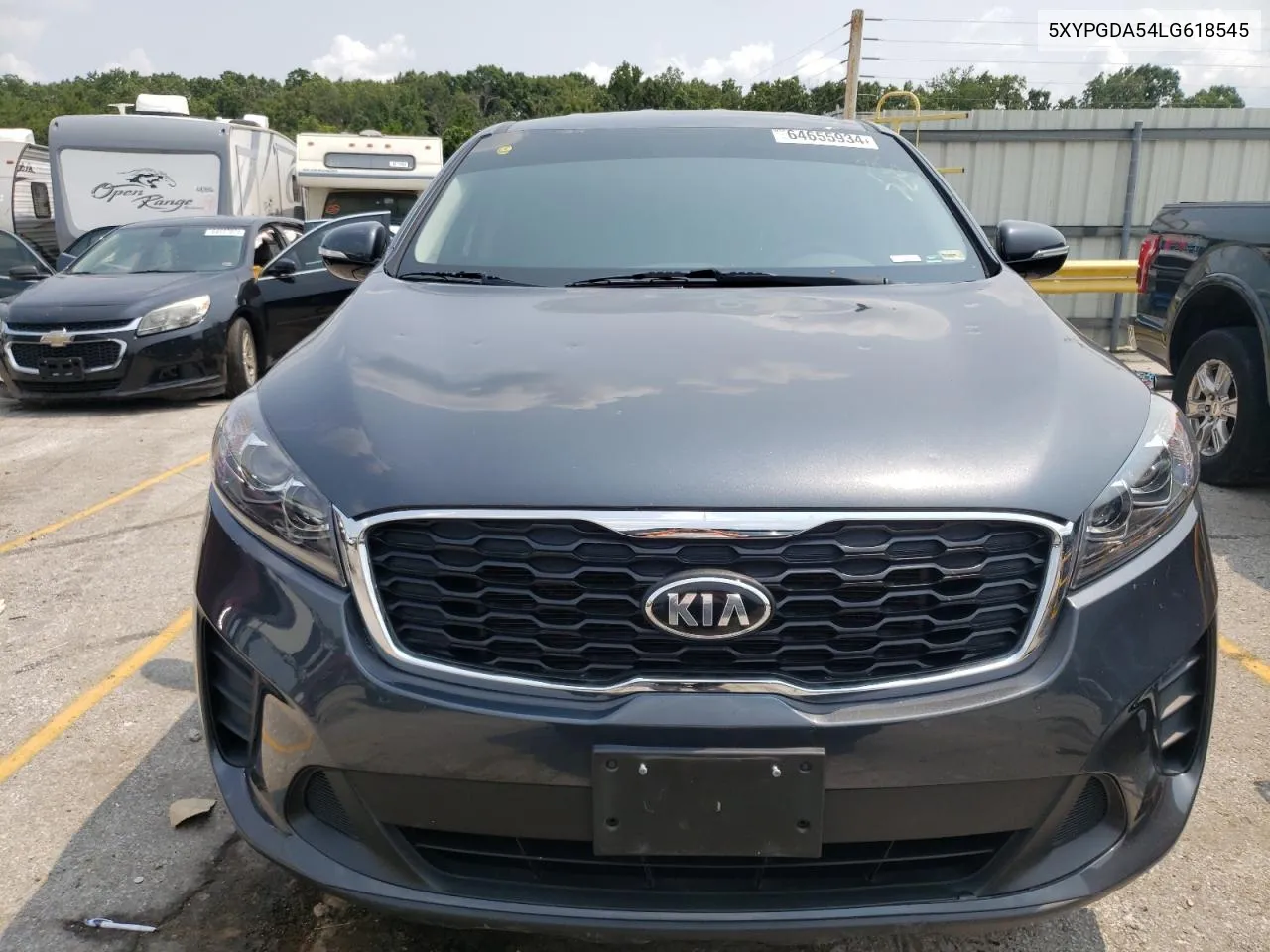 2020 Kia Sorento S VIN: 5XYPGDA54LG618545 Lot: 64655934